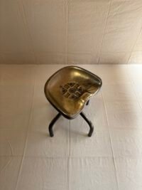 Tabouret Industriel en laiton - Vue du dessus