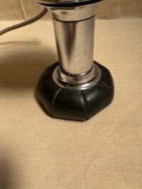 Lampe Eyeball acier et cuir - Piètement