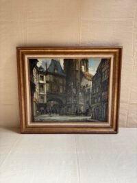 Peinture sur toile Louis Vigon, cadre en bois 65,5x76 - Vue de face