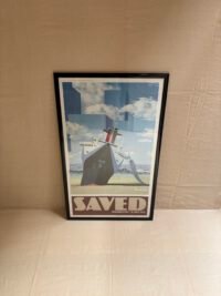Affiche lithographie paquebot de Ciganer 95x60 - Vue de face