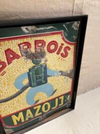 Oeuvre sur plaque en métal de Ecloz 40x50 - Vue de profil